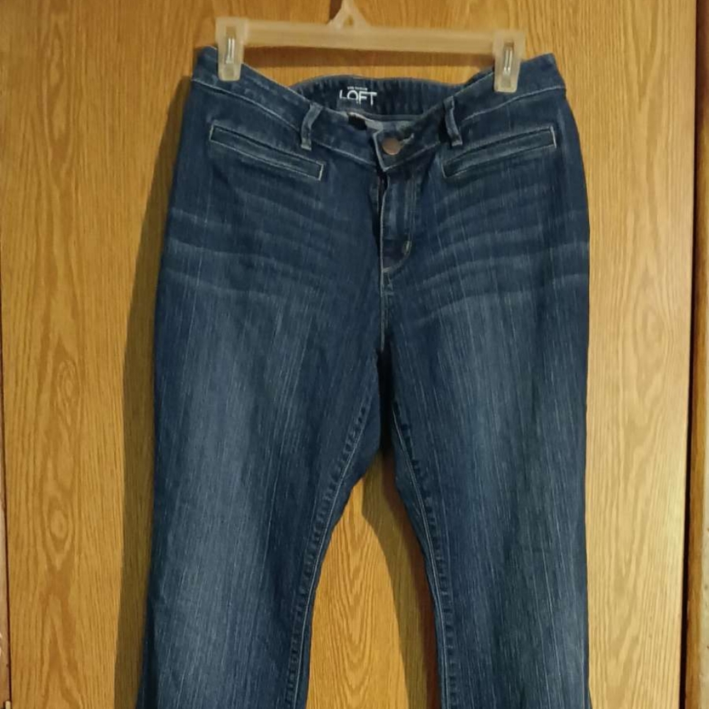 Ann Taylor Dark Blue Flare Jeans